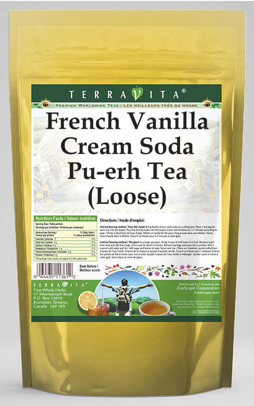 French Vanilla Cream Soda Pu-erh Tea (Loose)