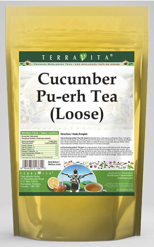 Cucumber Pu-erh Tea (Loose)