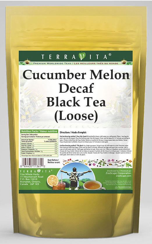 Cucumber Melon Decaf Black Tea (Loose)