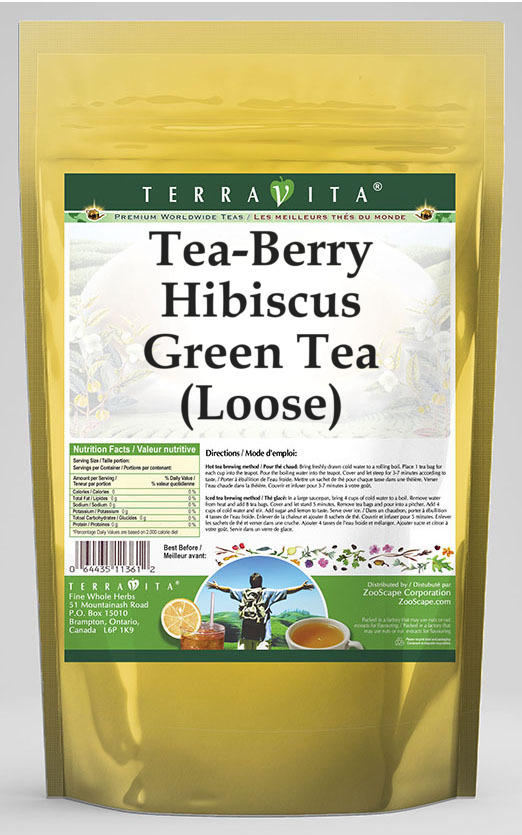 Tea-Berry Hibiscus Green Tea (Loose)
