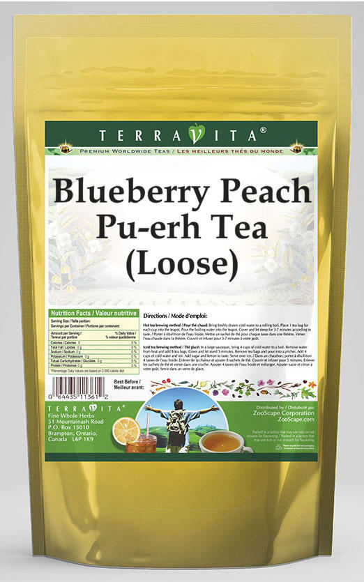 Blueberry Peach Pu-erh Tea (Loose)