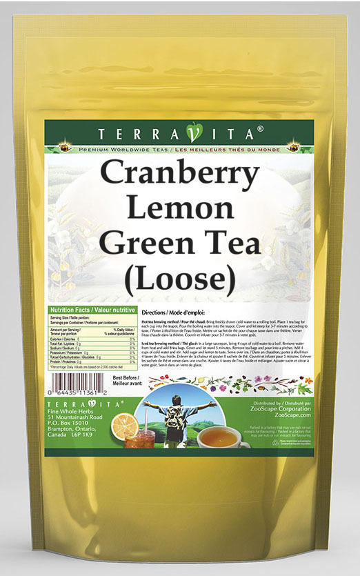 Cranberry Lemon Green Tea (Loose)