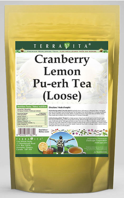 Cranberry Lemon Pu-erh Tea (Loose)