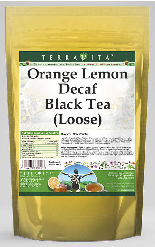 Orange Lemon Decaf Black Tea (Loose)
