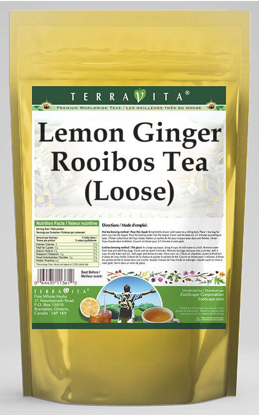 Lemon Ginger Rooibos Tea (Loose)