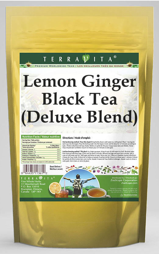 Lemon Ginger Black Tea (Deluxe Blend)