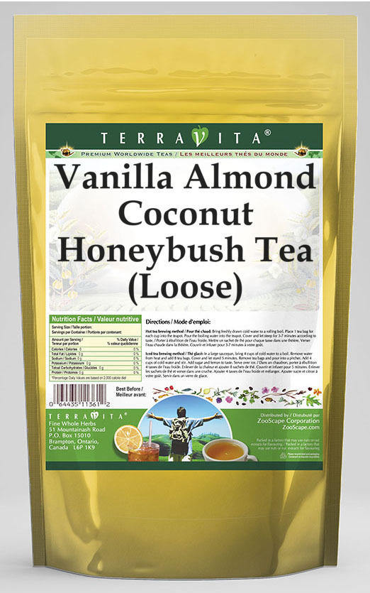 Vanilla Almond Coconut Honeybush Tea (Loose)