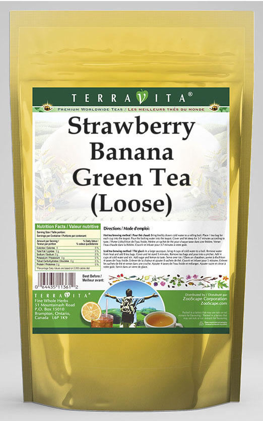 Strawberry Banana Green Tea (Loose)