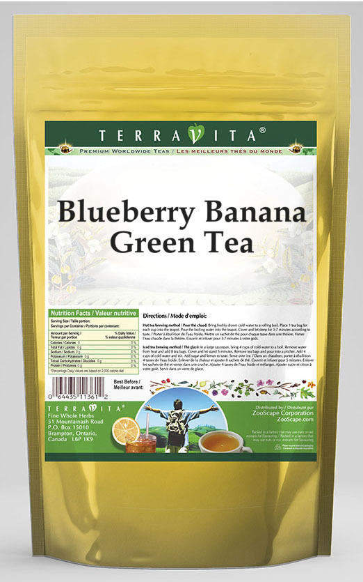 Blueberry Banana Green Tea