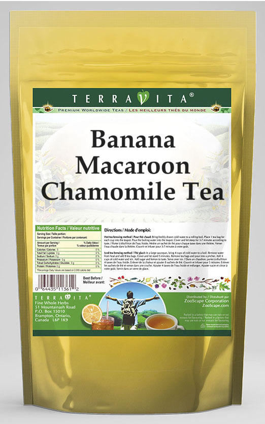 Banana Macaroon Chamomile Tea