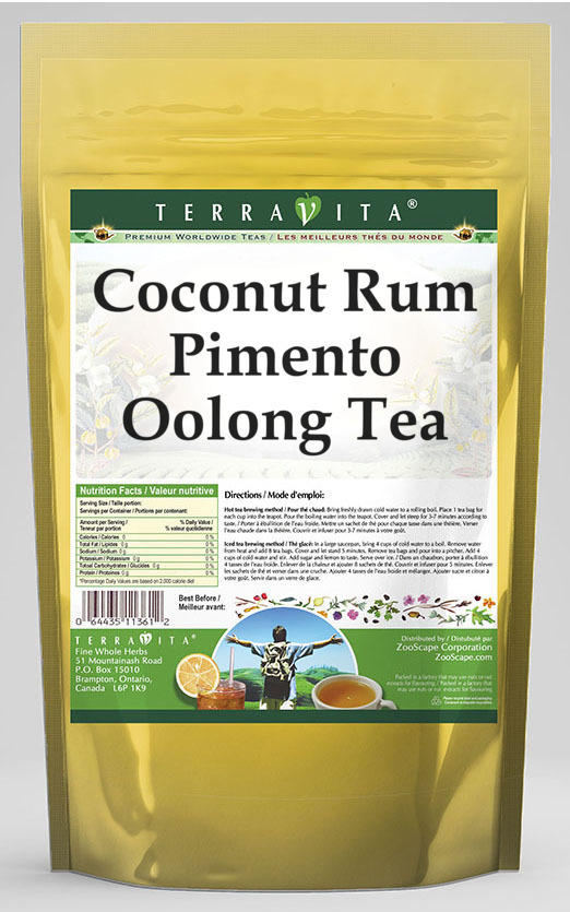 Coconut Rum Pimento Oolong Tea