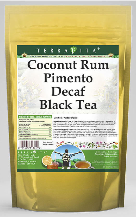 Coconut Rum Pimento Decaf Black Tea