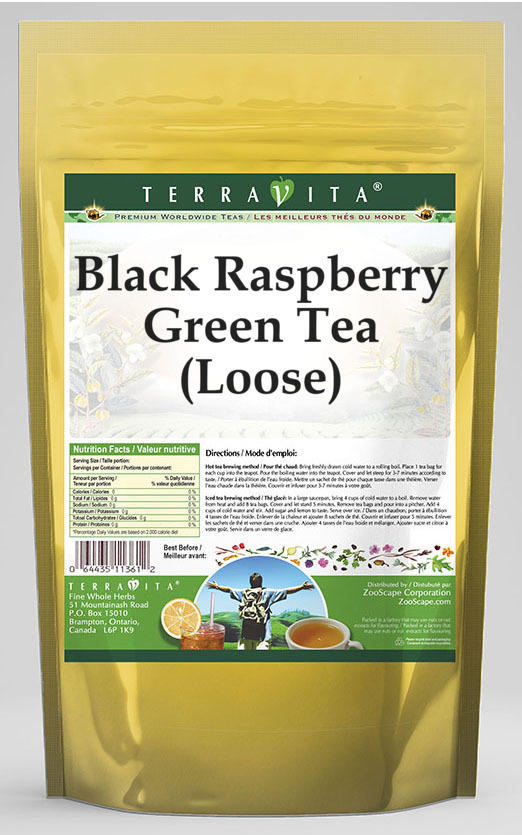 Black Raspberry Green Tea (Loose)