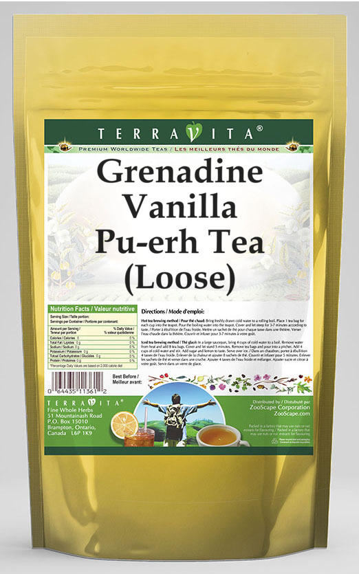 Grenadine Vanilla Pu-erh Tea (Loose)