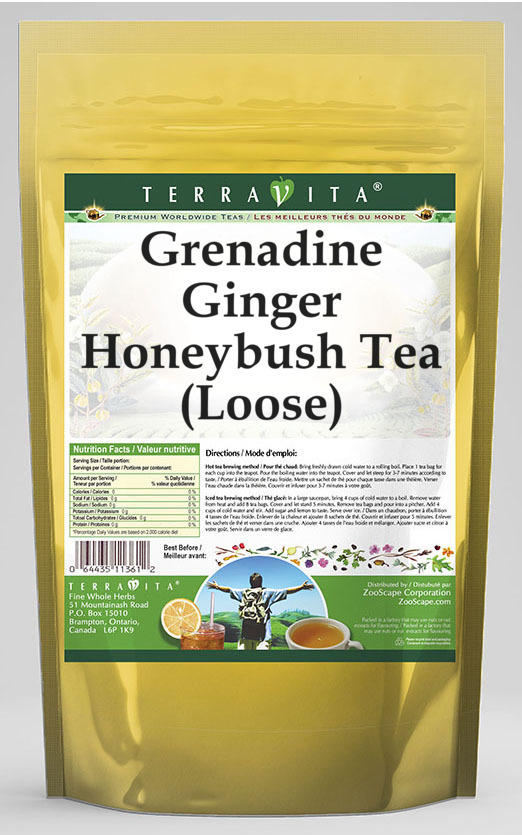 Grenadine Ginger Honeybush Tea (Loose)