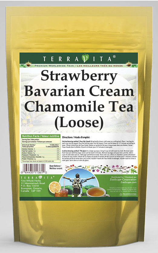 Strawberry Bavarian Cream Chamomile Tea (Loose)