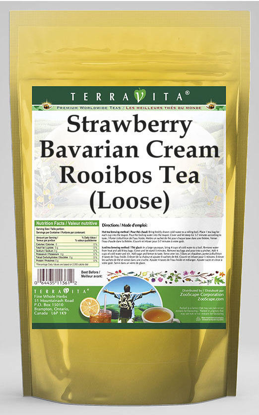 Strawberry Bavarian Cream Rooibos Tea (Loose)