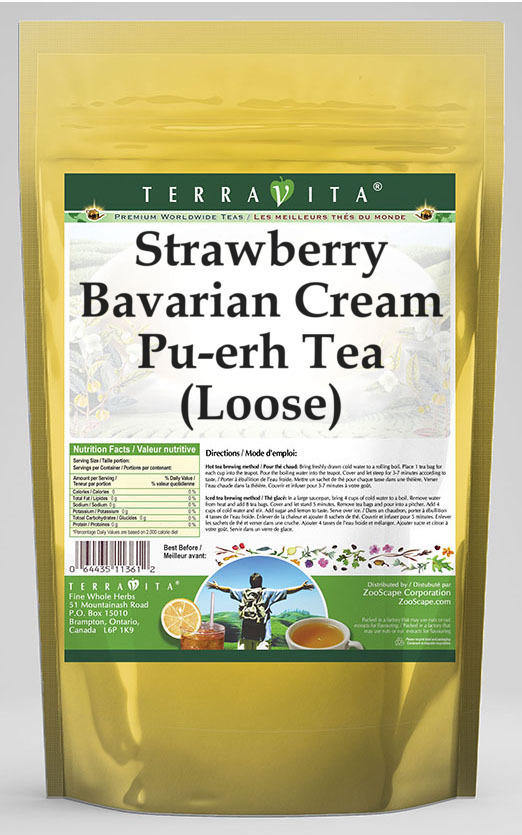 Strawberry Bavarian Cream Pu-erh Tea (Loose)