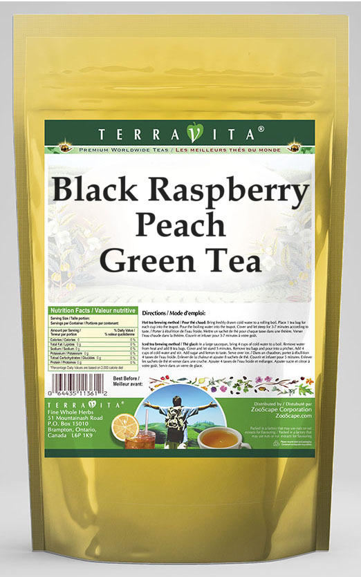 Black Raspberry Peach Green Tea