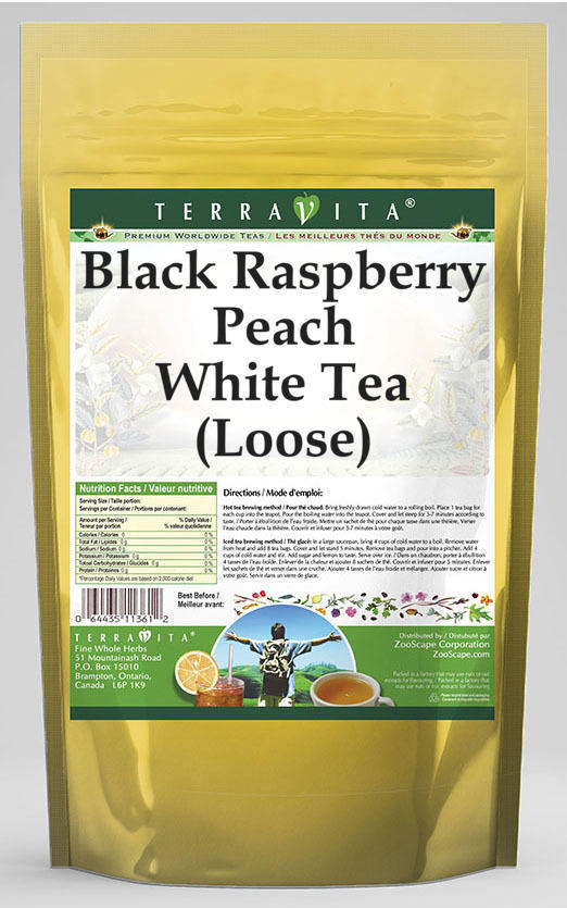 Black Raspberry Peach White Tea (Loose)