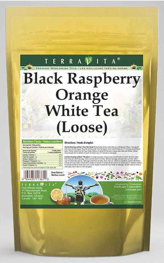 Black Raspberry Orange White Tea (Loose)