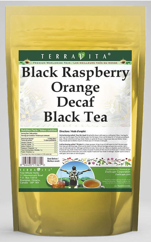 Black Raspberry Orange Decaf Black Tea