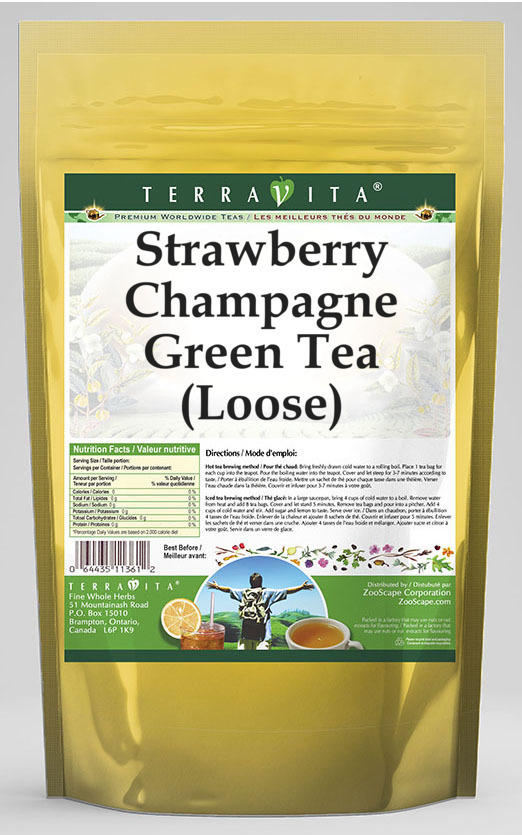 Strawberry Champagne Green Tea (Loose)