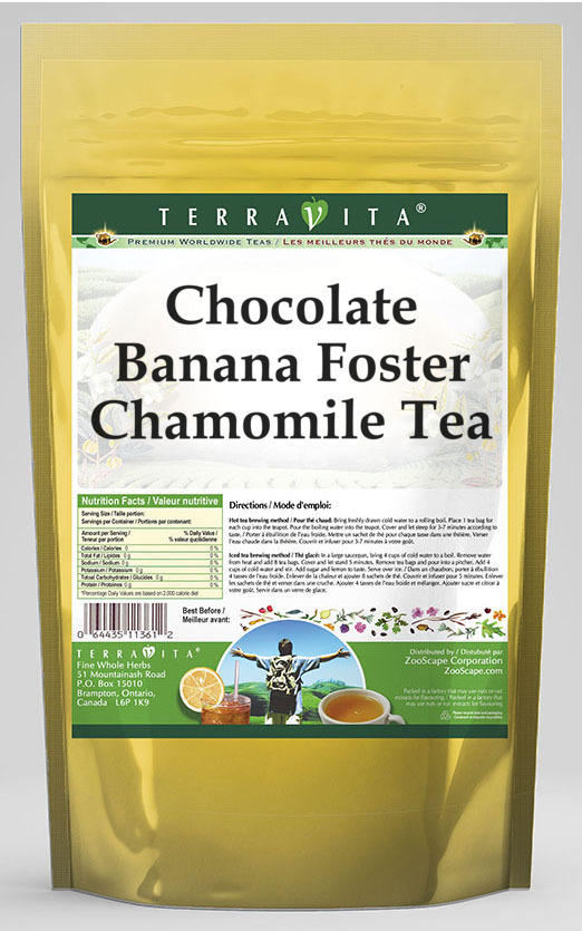 Chocolate Banana Foster Chamomile Tea