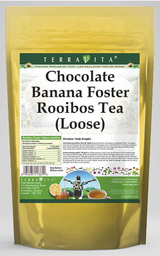 Chocolate Banana Foster Rooibos Tea (Loose)