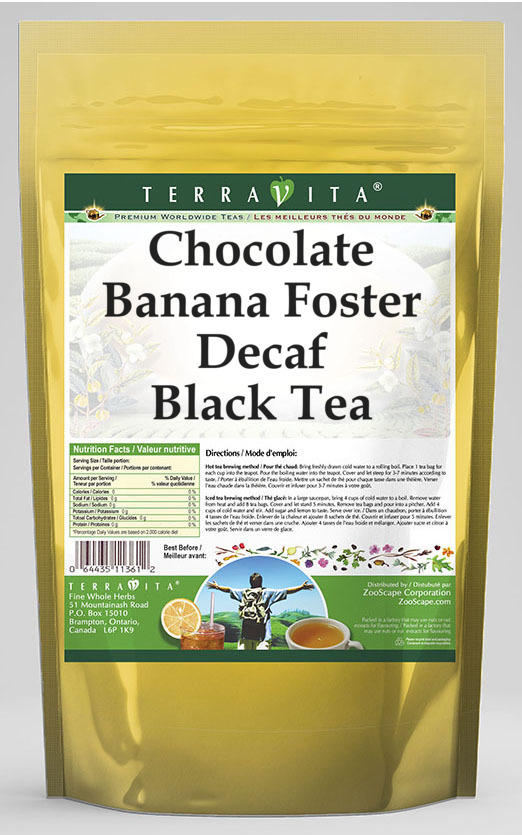 Chocolate Banana Foster Decaf Black Tea