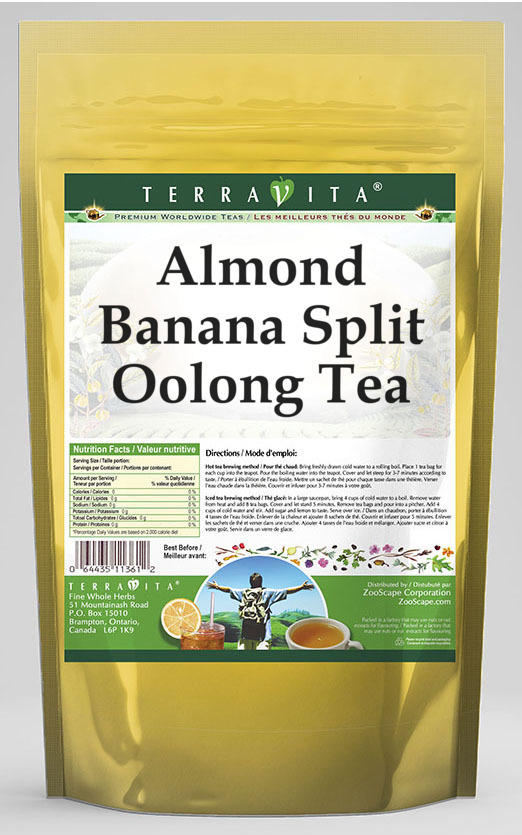 Almond Banana Split Oolong Tea