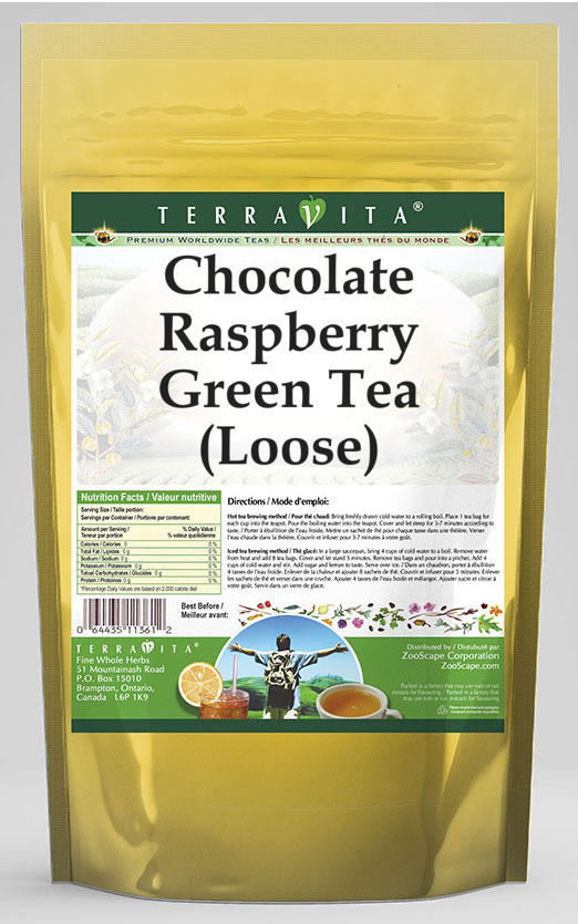 Chocolate Raspberry Green Tea (Loose)