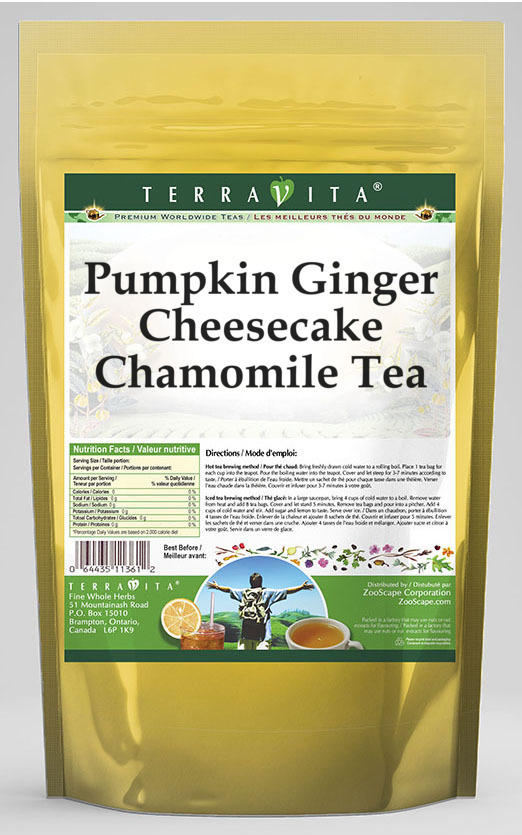 Pumpkin Ginger Cheesecake Chamomile Tea
