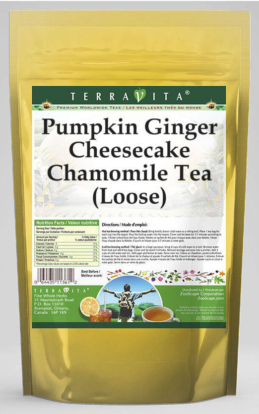Pumpkin Ginger Cheesecake Chamomile Tea (Loose)