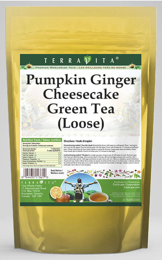 Pumpkin Ginger Cheesecake Green Tea (Loose)