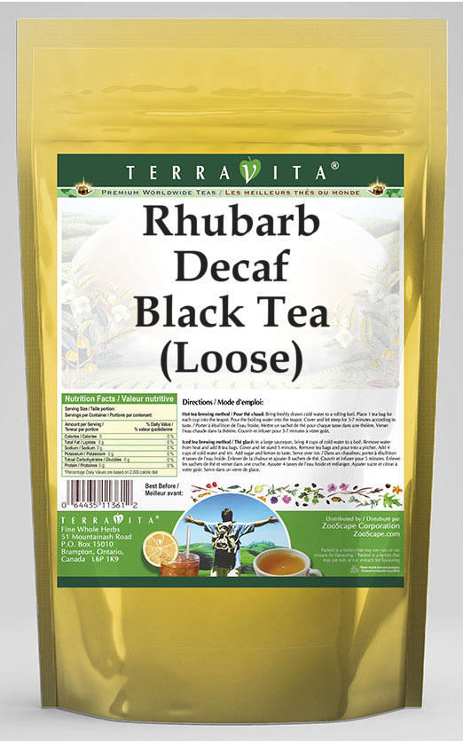 Rhubarb Decaf Black Tea (Loose)