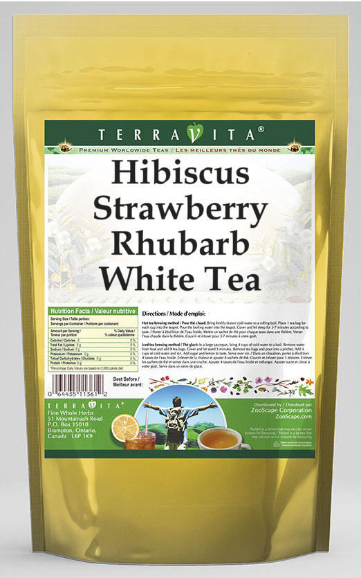 Hibiscus Strawberry Rhubarb White Tea