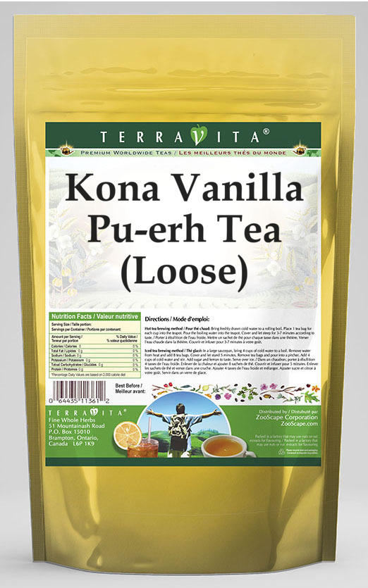 Kona Vanilla Pu-erh Tea (Loose)