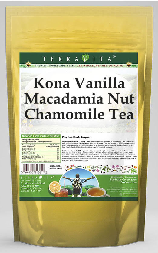 Kona Vanilla Macadamia Nut Chamomile Tea