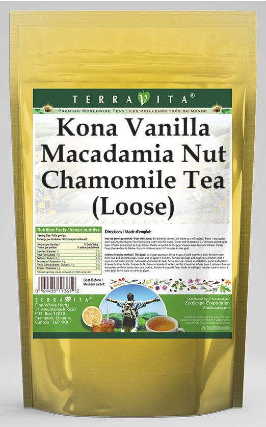 Kona Vanilla Macadamia Nut Chamomile Tea (Loose)