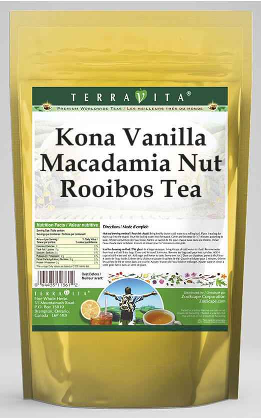 Kona Vanilla Macadamia Nut Rooibos Tea