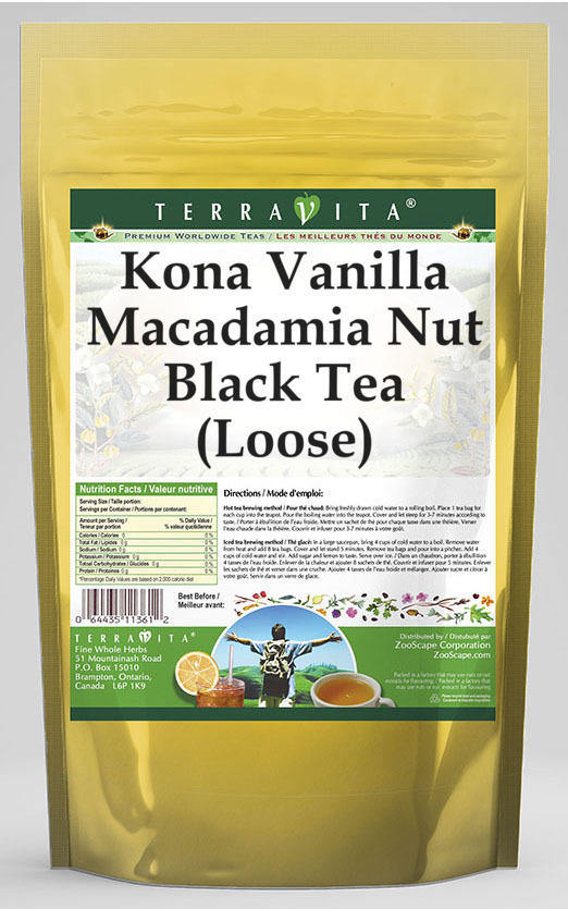 Kona Vanilla Macadamia Nut Black Tea (Loose)