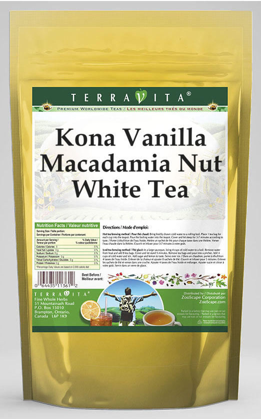 Kona Vanilla Macadamia Nut White Tea