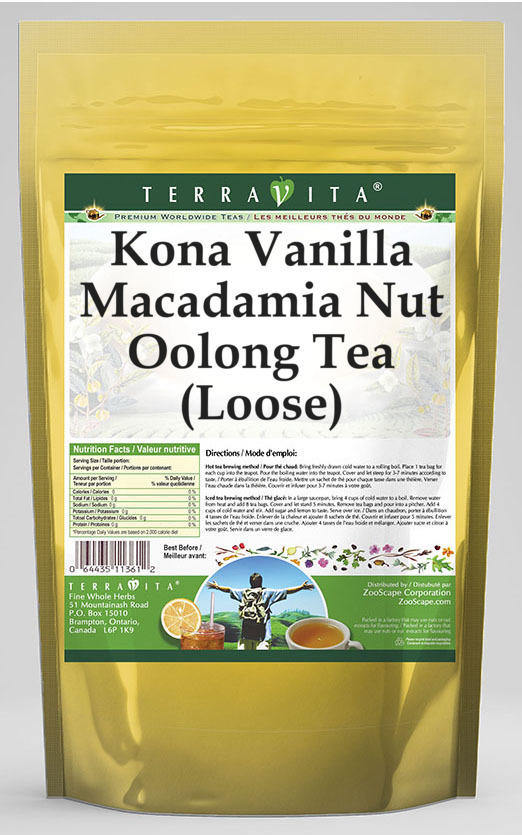 Kona Vanilla Macadamia Nut Oolong Tea (Loose)