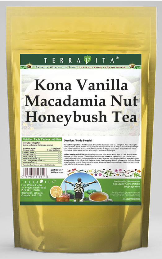 Kona Vanilla Macadamia Nut Honeybush Tea