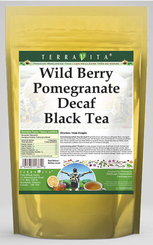 Wild Berry Pomegranate Decaf Black Tea