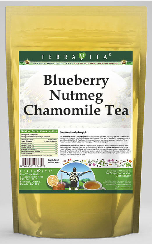 Blueberry Nutmeg Chamomile Tea