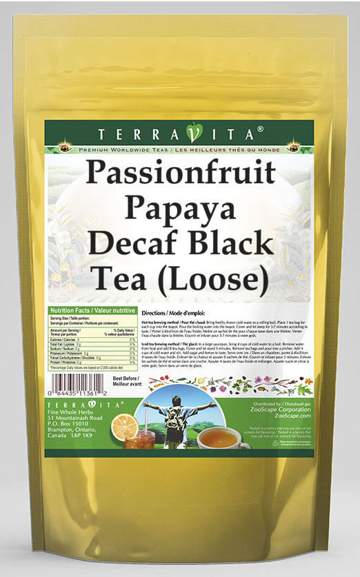 Passionfruit Papaya Decaf Black Tea (Loose)