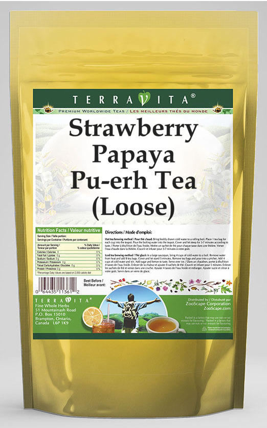 Strawberry Papaya Pu-erh Tea (Loose)