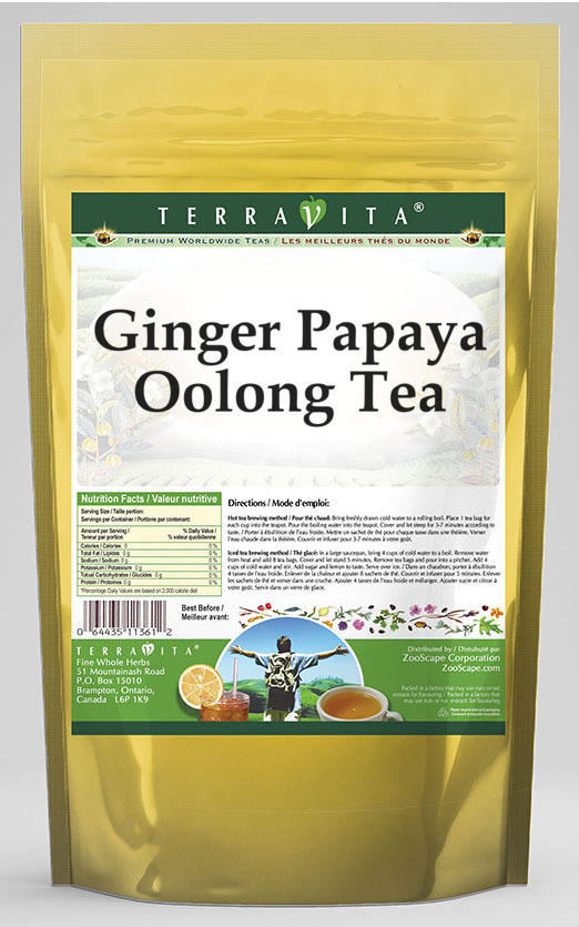 Ginger Papaya Oolong Tea